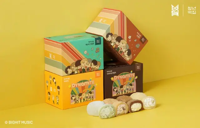 「青年餅屋」、「BTS」のキャラクター「TinyTAN」とコラボした「TinyTANクリーム餅」発売＝韓国（画像提供:wowkorea）