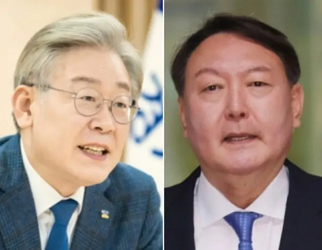 李在明、京畿道知事（左）と尹錫悦、元検察総長（右）（画像提供:wowkorea）