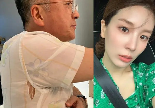 「オットギ3世」ハム・ヨンジ、父ハム・ヨンジュン会長の破れたシャツ姿を公開…「従業員の皆さまの目に申し訳ないです」（画像提供:wowkorea）