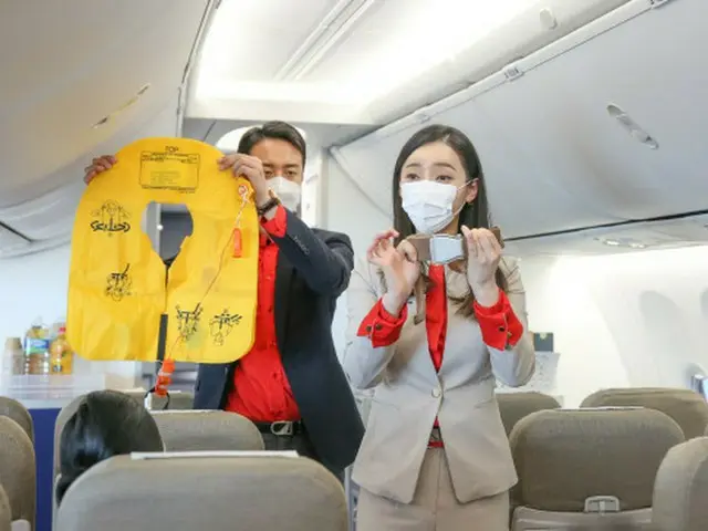 韓国ティーウェイ航空が客室乗務員体験飛行を一般に拡大、「クルー・フライト」実施（画像提供:wowkorea）