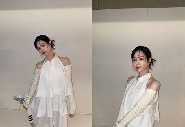 女優イ・ユビ、細い肩に視線集中…「天使のよう」（画像提供:wowkorea）
