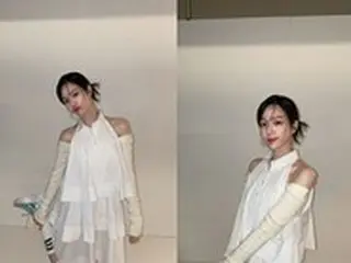 女優イ・ユビ、細い肩に視線集中…「天使のよう」