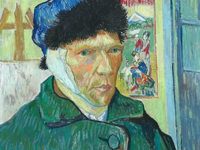 フィンセント・ファン・ゴッホ、ゴッホの耳を切った自画像の中の後ろ側に見える浮世絵（画像提供:wowkorea）