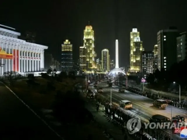 朝鮮中央通信は今年１月、平壌で党大会を記念する閲兵式が開催されたと報じた＝（朝鮮中央通信＝聯合ニュース）