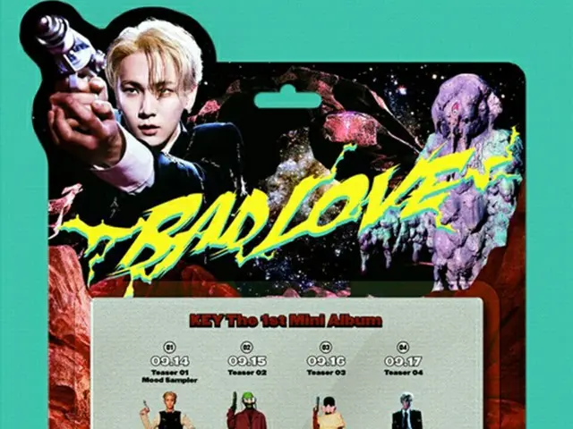 キー（SHINee）、1stミニアルバム「BAD LOVE」スケジュールポスター公開！（画像提供:wowkorea）