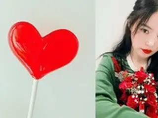 女優ミン・ヒョリン、ハートのキャンディーで近況を公開…SOL(テヤン)との甘い新婚生活を表現？