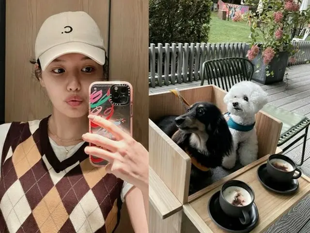 “チョン・ギョンホの恋人”スヨン（少女時代）、ペットもカプチーノ？幸せそう（画像提供:wowkorea）