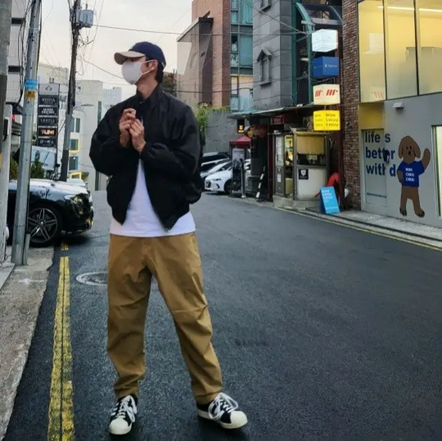 自身のインスタグラムに掲載した写真（画像提供:wowkorea）
