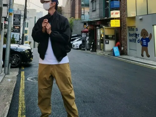自身のインスタグラムに掲載した写真（画像提供:wowkorea）