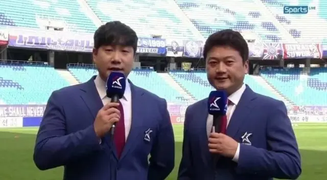 Kリーグの試合解説でドラマ「イカゲーム」の結末を暴露で物議（写真左:ペ・ソンジェアナウンサー、右:パク・ムンソン解説委員）（画像提供:wowkorea）