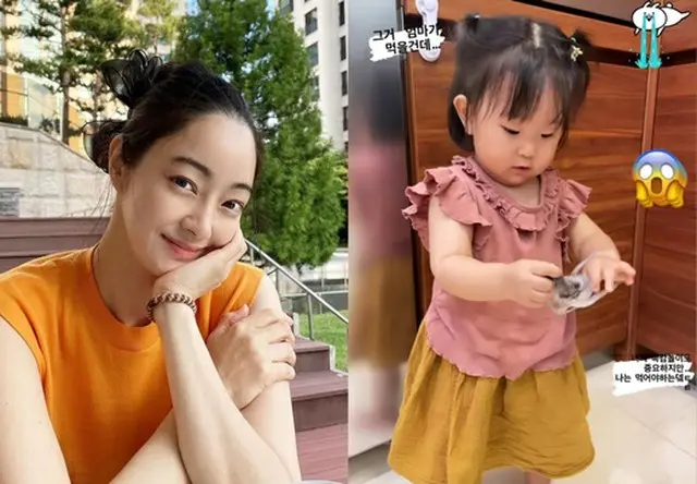 女優ソ・ヒョリムの娘ジョイちゃん、タコを素手で…女優キム・スミの孫らしい一面（画像提供:wowkorea）