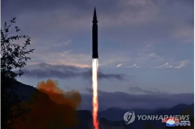 北朝鮮が２９日、「火星８」の発射実験を初めて実施したと発表した＝（朝鮮中央通信＝聯合ニュース）≪転載・転用禁止≫