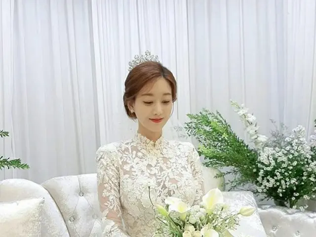 女優オ・スンア（元RAINBOW）、ウェディングドレス姿を公開…「ドラマで迎える3度目の結婚式、私の本当の結婚はいつ？」（画像提供:wowkorea）