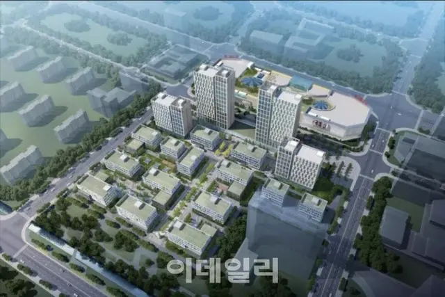 無錫市に造成される予定の「無錫韓中集積回路工業団地」の鳥瞰図（画像提供:wowkorea）