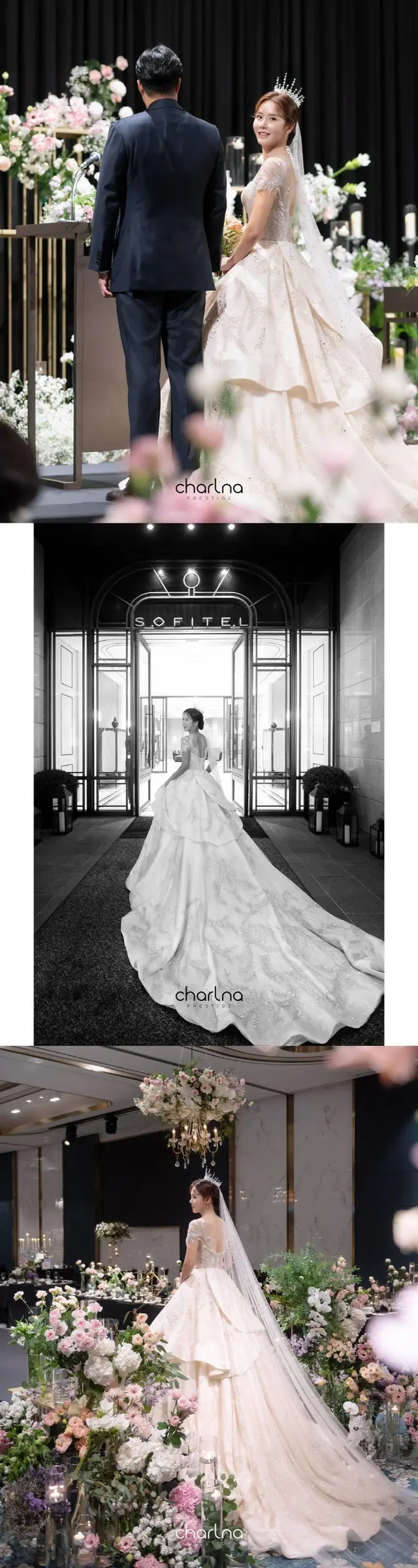 9日午後、ソウル某所で結婚式を挙げた女優イ・ヨンドゥ。（画像提供:wowkorea）