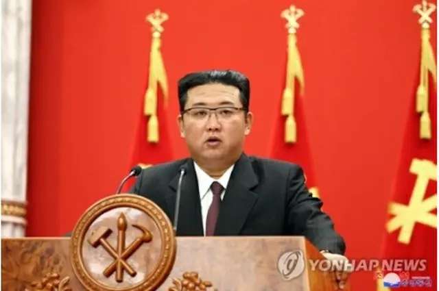 朝鮮中央通信は11日、金正恩氏が10日の党創建76年記念講演会で演説したと伝えた＝（朝鮮中央通信＝聯合ニュース）≪転載・転用禁止≫