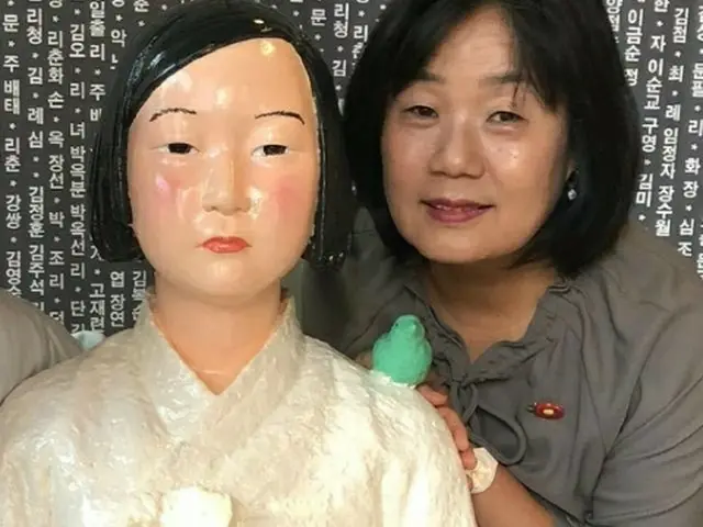 慰安婦運動で国会議員に上り詰めたユン・ミヒャン（尹美香）議員（画像提供:wowkorea）