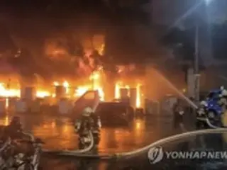 ４６人死亡の台湾ビル火災　韓国人被害なし