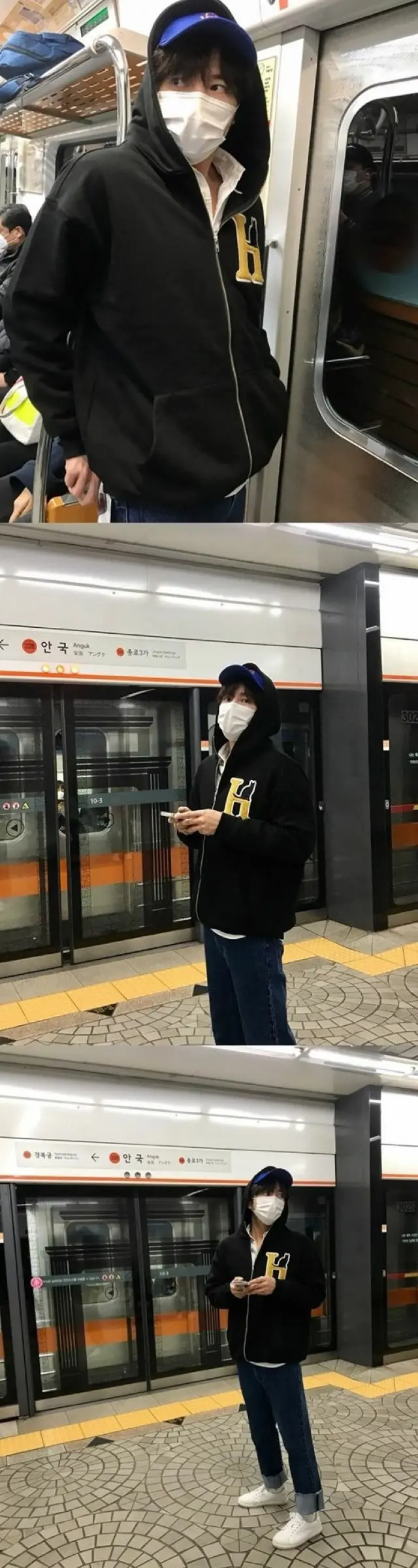 俳優チャン・グンソク、アジアのプリンスがすぐそこに！…地下鉄を移動する姿も絵になるイケメンビジュアル（画像提供:wowkorea）