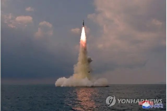 北朝鮮は先月、新型ＳＬＢＭの発射実験を行った＝（朝鮮中央通信＝聯合ニュース）≪転載・転用禁止≫