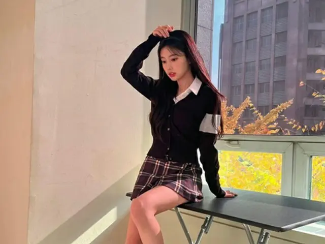 自身のインスタグラムに掲載した写真(画像提供:wowkorea)