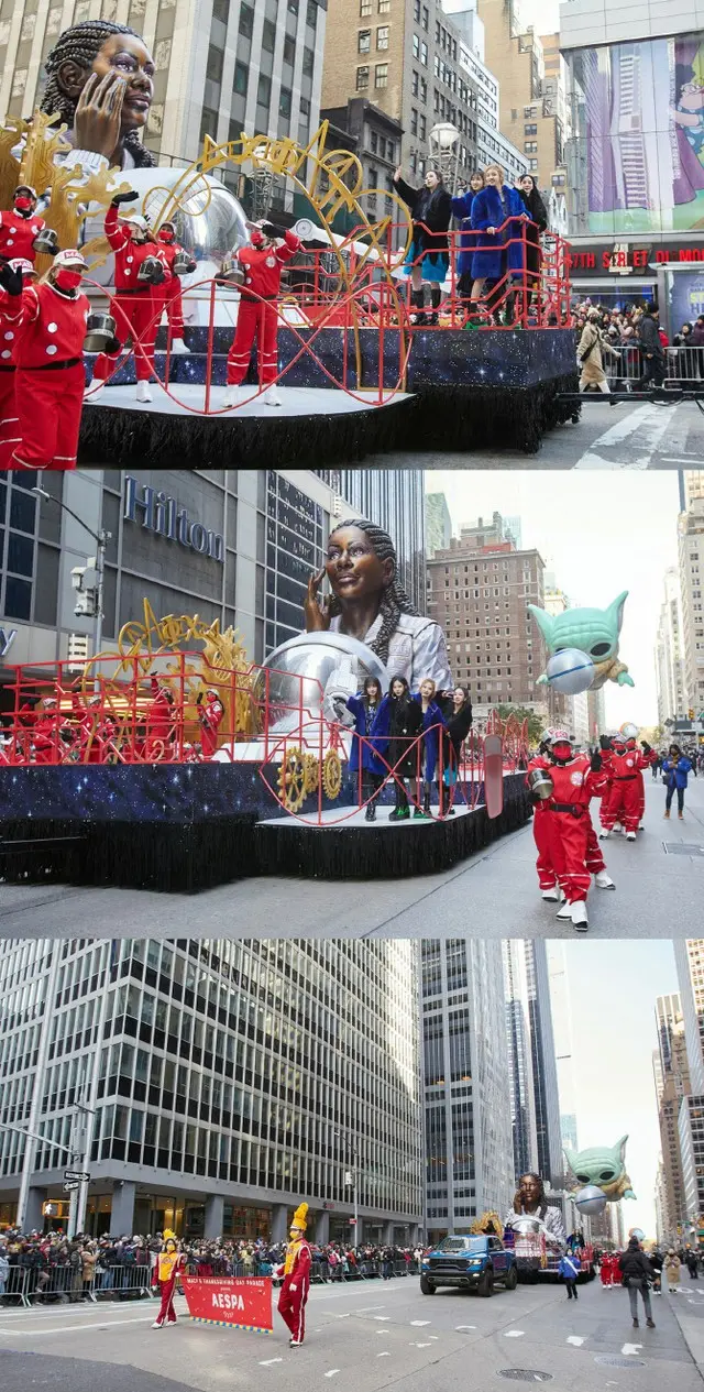 「aespa」、米最大の感謝祭に参加“ニューヨーカーを魅了”（画像提供:wowkorea）
