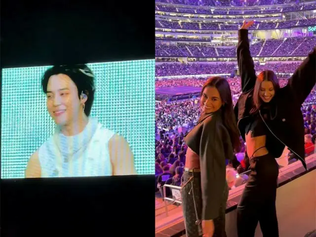 ブラジル人モデルのジゼル・オリヴェイラ、JIMIN(BTS)に激しくプロポーズする瞬間を公開して話題に(画像提供:wowkorea)