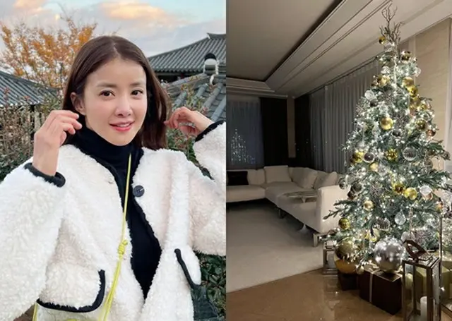 女優イ・シヨン、自宅の豪華なクリスマスツリーを公開…「我が家にもクリスマスが来た」（画像提供:wowkorea）