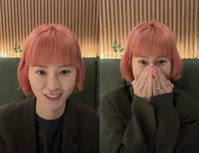 「ユンステイ」出演の女優チョン・ユミ、ピンクヘアに驚きの変身…「今じゃなきゃできない」（画像提供:wowkorea）
