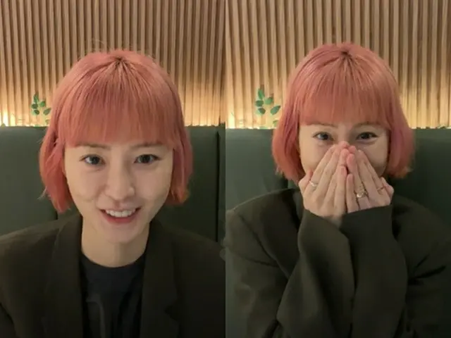 「ユンステイ」出演の女優チョン・ユミ、ピンクヘアに驚きの変身…「今じゃなきゃできない」（画像提供:wowkorea）
