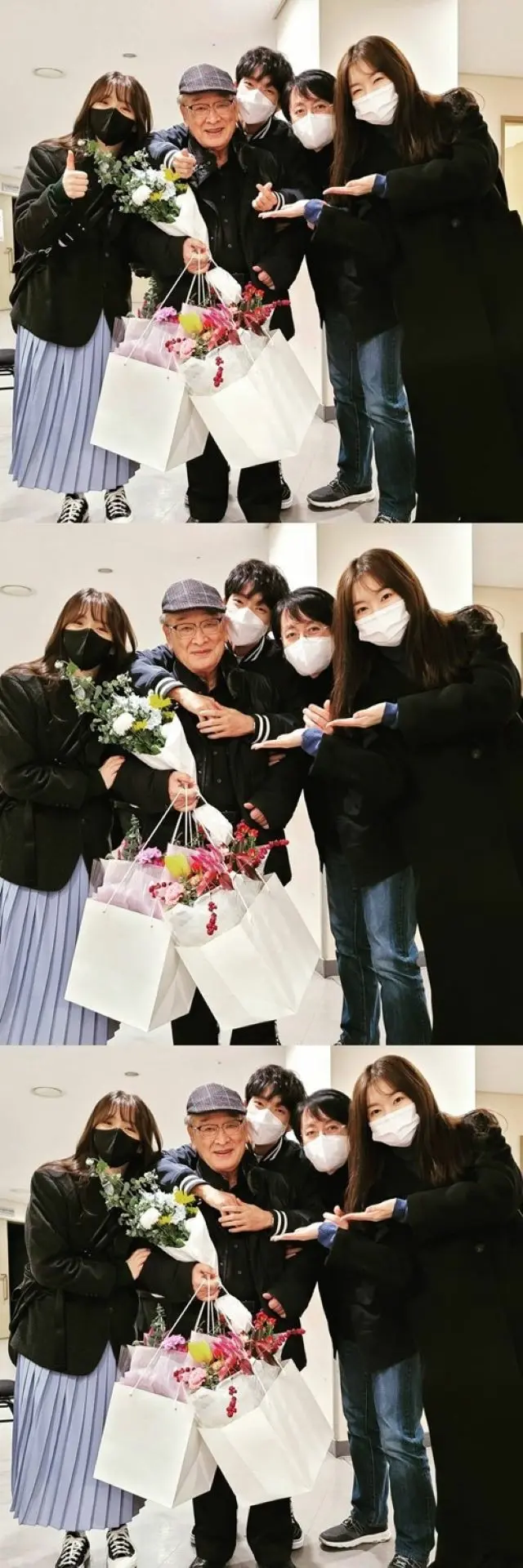 俳優イ・ジュンギ、先輩イ・スンジェをぎゅっとバックハグ…「僕も先生のようにステキな俳優になりたい」と大尊敬（画像提供:wowkorea）