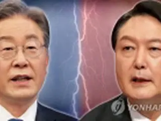 韓国大統領選候補支持率　野党の尹氏45．3%・与党の李氏37．1%