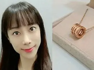 チョ・ミナ（元JEWELRY）、夫から贈られた「500日記念プレゼント」を公開