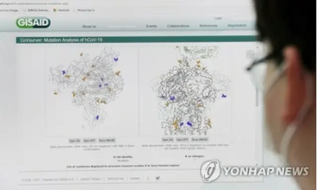 南西部・光州市の保健環境研究院で、研究員がウイルスの変異を分析している＝（聯合ニュース）