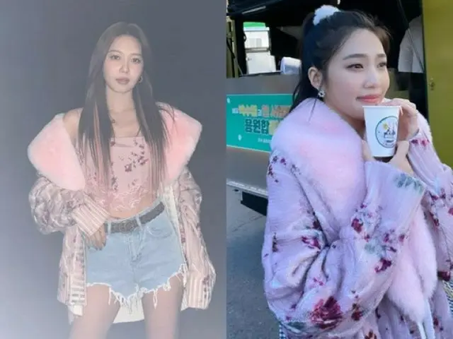 スヨン（少女時代）＆ジョイ（Red Velvet）、合わせるパンツで違う雰囲気に…同じ花柄ファッションで完ぺきな着こなし（画像提供:wowkorea）
