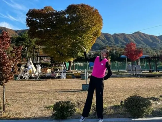 女優チェ・ジウ、遠くから見ても9頭身美女（画像提供:wowkorea）