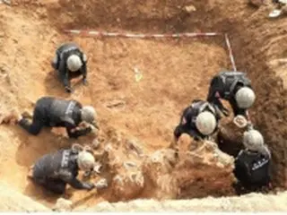 朝鮮戦争戦死者の遺骨３７０柱を収集　国立墓地で式典＝韓国