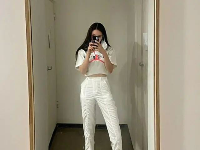 ヒョミン（T-ARA）、鏡越しのセルフィーを公開…細長い手足でファンの目を釘付けに（画像提供:wowkorea）