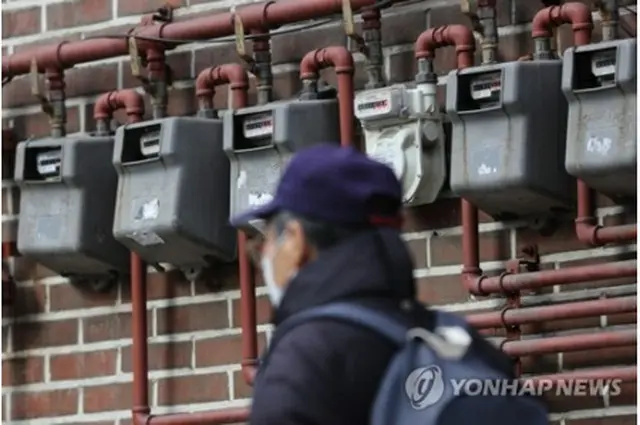 ソウル市内の住宅に設置されたガス計量器（資料写真）＝（聯合ニュース）