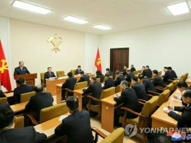 朝鮮中央通信は３０日、朝鮮労働党中央委員会第８期第４回総会の３日目の会議が２９日に開かれたと伝えた＝（朝鮮中央通信＝聯合ニュース）≪転載・転用禁止≫