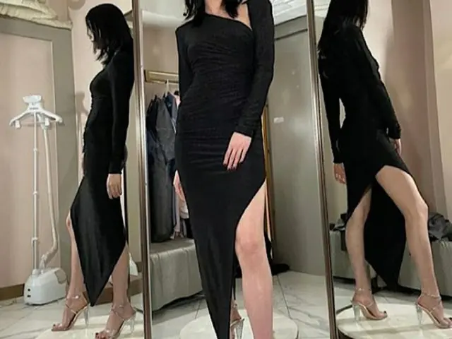 ナナ（元AFTERSCHOOL）、果敢なサイドスリットドレス…「171cm・48kgの人間マネキン」（画像提供:wowkorea）