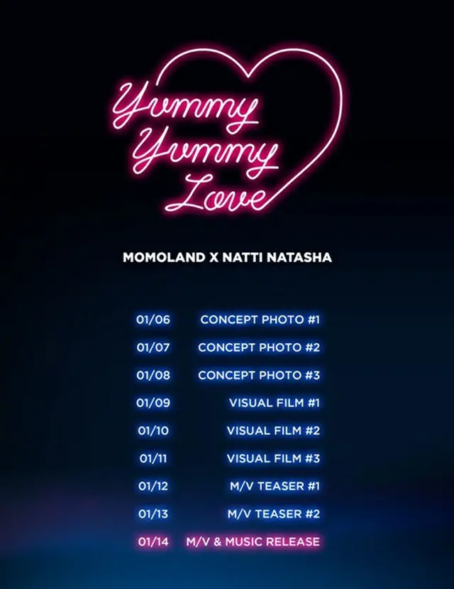 14日カムバック控える「MOMOLAND」、シングル「Yummy Yummy Love」スケジューラー公開（画像提供:wowkorea）