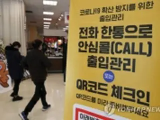 百貨店・大型スーパーも「防疫パス」義務化　１０日から＝韓国