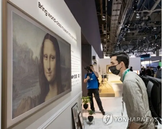 CESのサムスン電子の展示ブース（同社提供）＝（聯合ニュース）≪転載・転用禁止≫