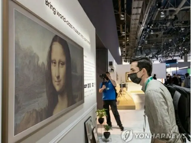 CESのサムスン電子の展示ブース（同社提供）＝（聯合ニュース）≪転載・転用禁止≫