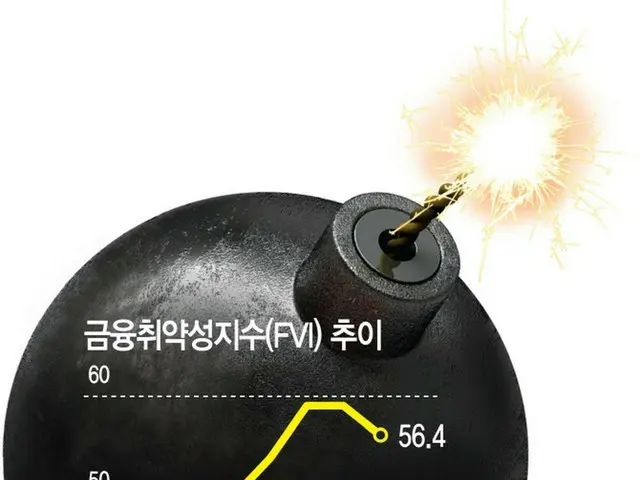 金融脆弱（ぜいじゃく）性指数の推移（画像提供:wowkorea）