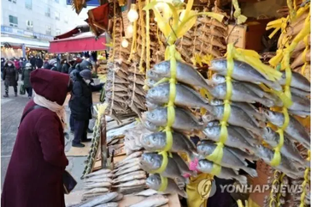 ソウル市内の水産物市場（資料写真）＝（聯合ニュース）