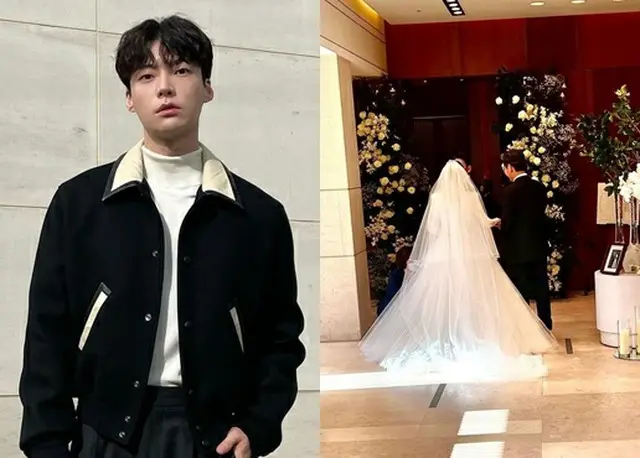 俳優アン・ジェヒョン、結婚式写真に指輪と四葉のクローバー…“幸運舞い込む？”（画像提供:wowkorea）