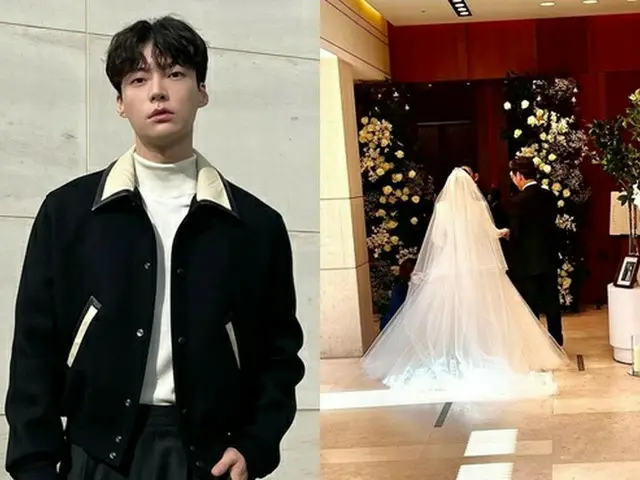 俳優アン・ジェヒョン、結婚式写真に指輪と四葉のクローバー…“幸運舞い込む？”（画像提供:wowkorea）
