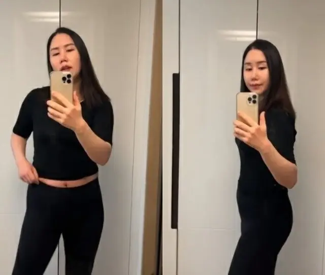 “三つ子出産”芸人ファン・シニョン、106kgから74kgに「いつか腹筋を」（画像提供:wowkorea）